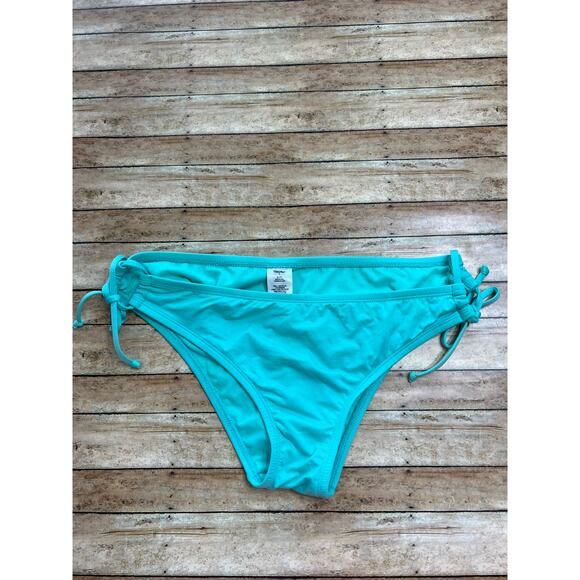 Mossimo Women's Keyhole Side Tie Swim Bottom Mint Green XL - Picture 1 of 5